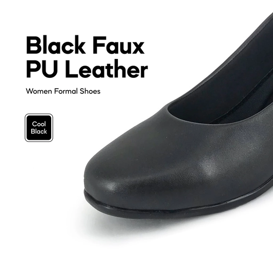 VION Women Formal Shoes FMA627N1 VION Faux Leather Women Formal Shoes/Kasut Formal Perempuan/Kasut Kulit Sekolah