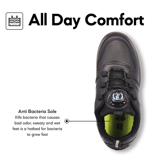 ABARO T2382N TwistTech + NameTech School Shoes/Kasut Unisex/Kasut Tulis Nama