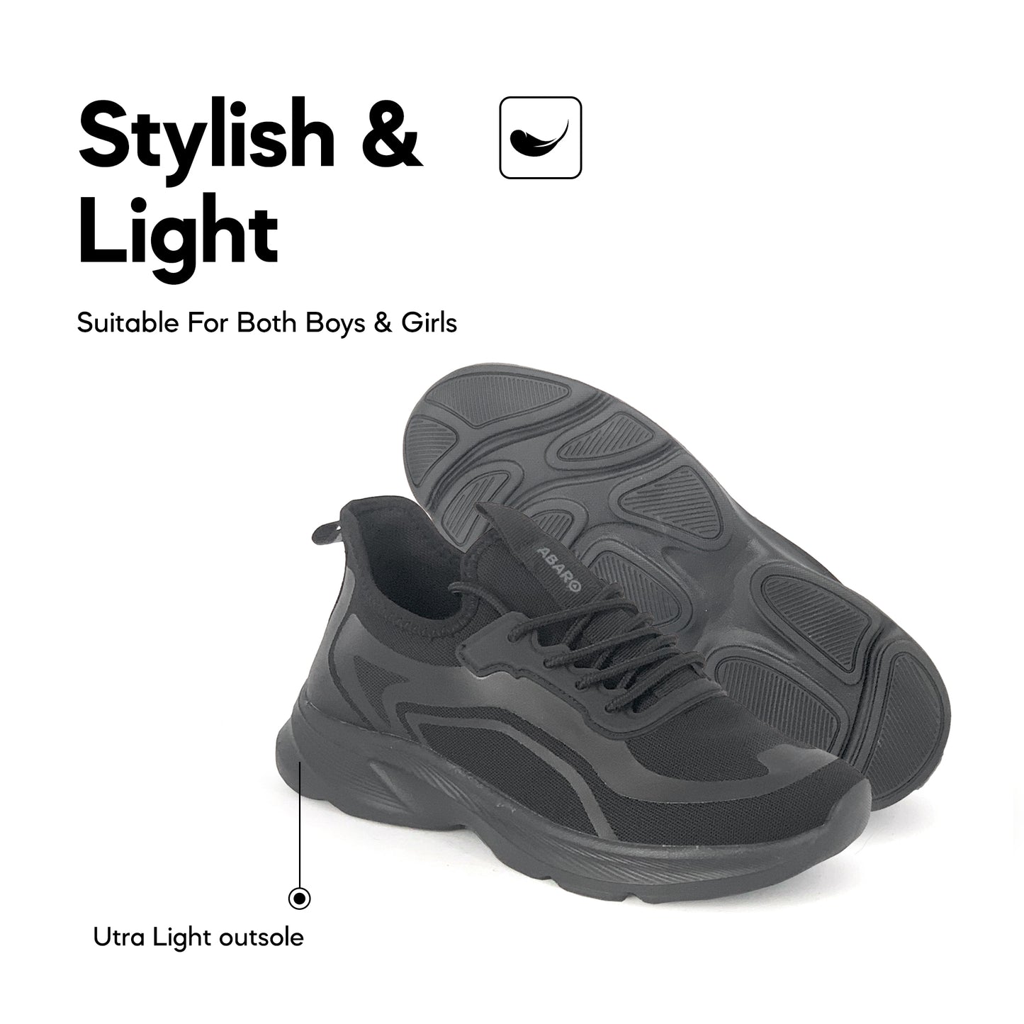 ABARO W2822 Black sneaker — view 6