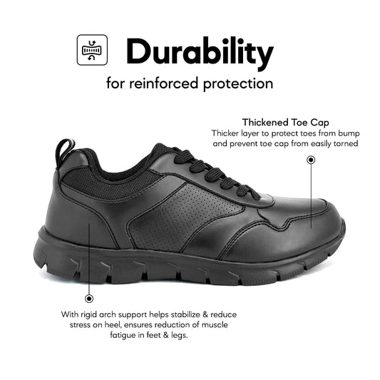 ABARO 2855 black school shoes — view 2