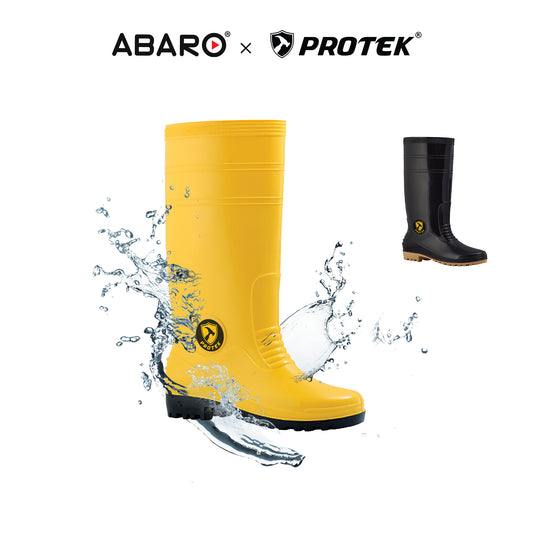 PROTEK Unisex PT70 Calf Rain Boots Fabric Inner Waterproof & Anti-Slip Garden Boots/Kasut Hujan/Kasut Kebun Getah/??/??