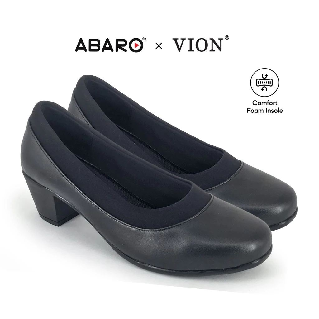 ABARO Slip Resistant/Comfy FMA627N2 VION Faux Leather Women Formal Shoes/Kasut Formal Perempuan/Kasut Kulit Sekolah