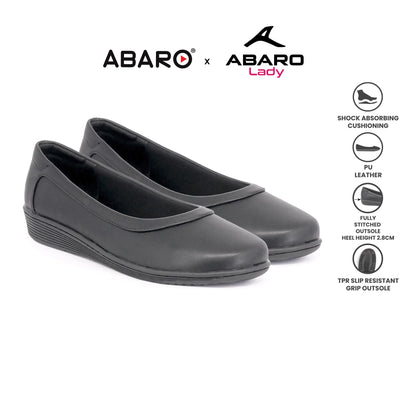 ABARO Lady Comfy FMA627S1 Faux Leather Women Formal Shoes/Kasut Formal Perempuan/Kasut Kulit Sekolah