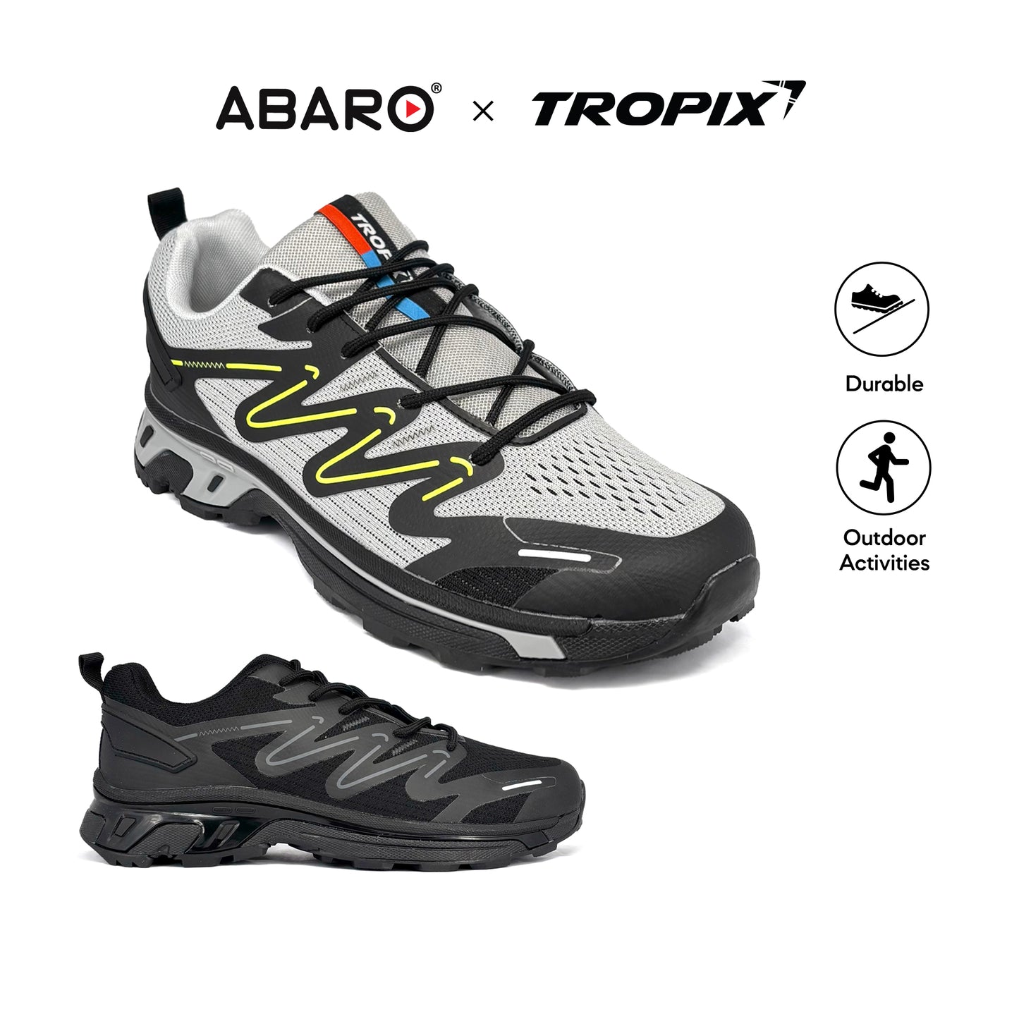 ABARO SPA7100AF1 TROPIX Men Sneakers with EVA+TPR Outsole Super Light Running Shoes/Kasut Sukan/Sport