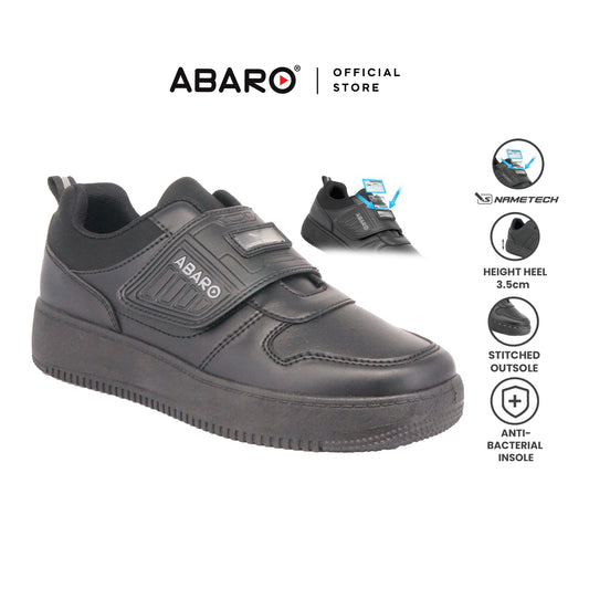 ABARO NameTech Shoes 2671N Sneakers Men/Secondary school/School Shoes/Kasut Sekolah Hitam/Kasut Unsex
