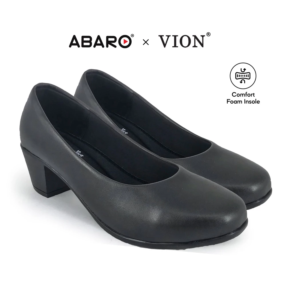 VION Women Formal Shoes FMA627N1 VION Faux Leather Women Formal Shoes/Kasut Formal Perempuan/Kasut Kulit Sekolah