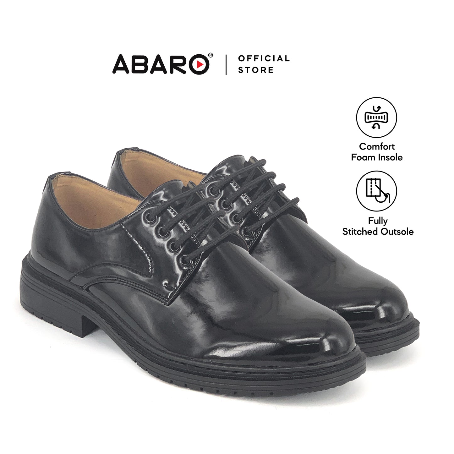 Abaro Men Faux Leather Formal Shoes FPA731L2 -[online special - limited size] Kasut Pejabat/Kasut Kilat