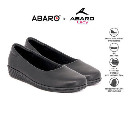 ABARO Lady Comfy FMA627S11 Faux Leather Women Formal Shoes/Kasut Kulit Pejabat/Kasut Formal Wanita