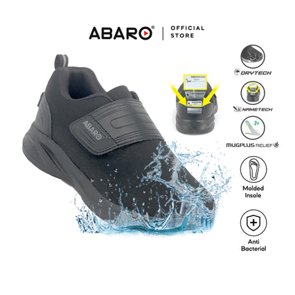 ABARO W2881N DryTech + NameTech School Shoes/Kasut Sekolah Kalis Air/Kasut Unisex/Kasut Tulis Nama
