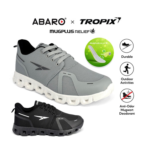 ABARO SPA791AE1 TROPIX Men Sneakers with Mugwort Insole Super Light Running Shoes/Kasut Sukan/Sport