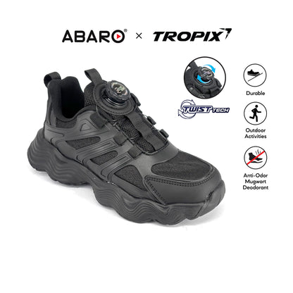 ABARO TwistTech Kids Sport Shoes SPA595AC1T Tropix Kids Sneaker with Mugwort /Running Shoes/Kasut Sukan
