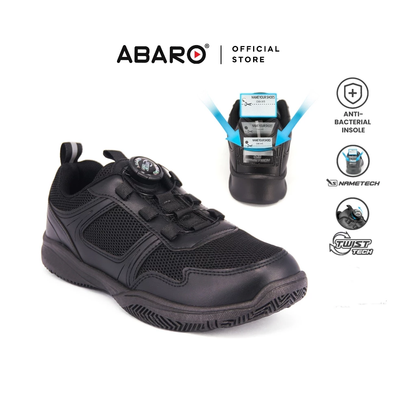 ABARO T2381N TwistTech + NameTech School Shoes/Kasut Unisex/Kasut Tulis Nama