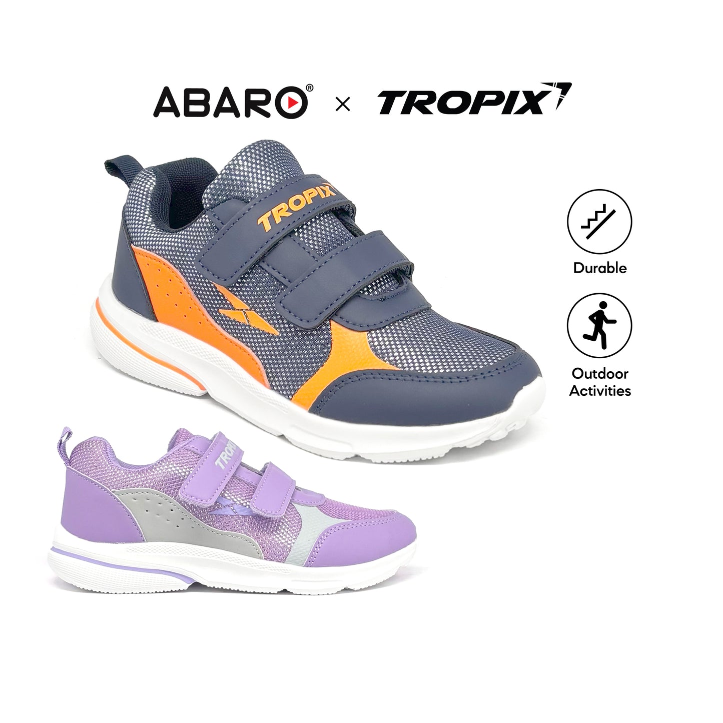 ABARO Kids Sport Shoes SPA5108Q2 Super Light Tropix Kids Sneaker/Running Shoes/Kasut Sukan Kanak Kanak