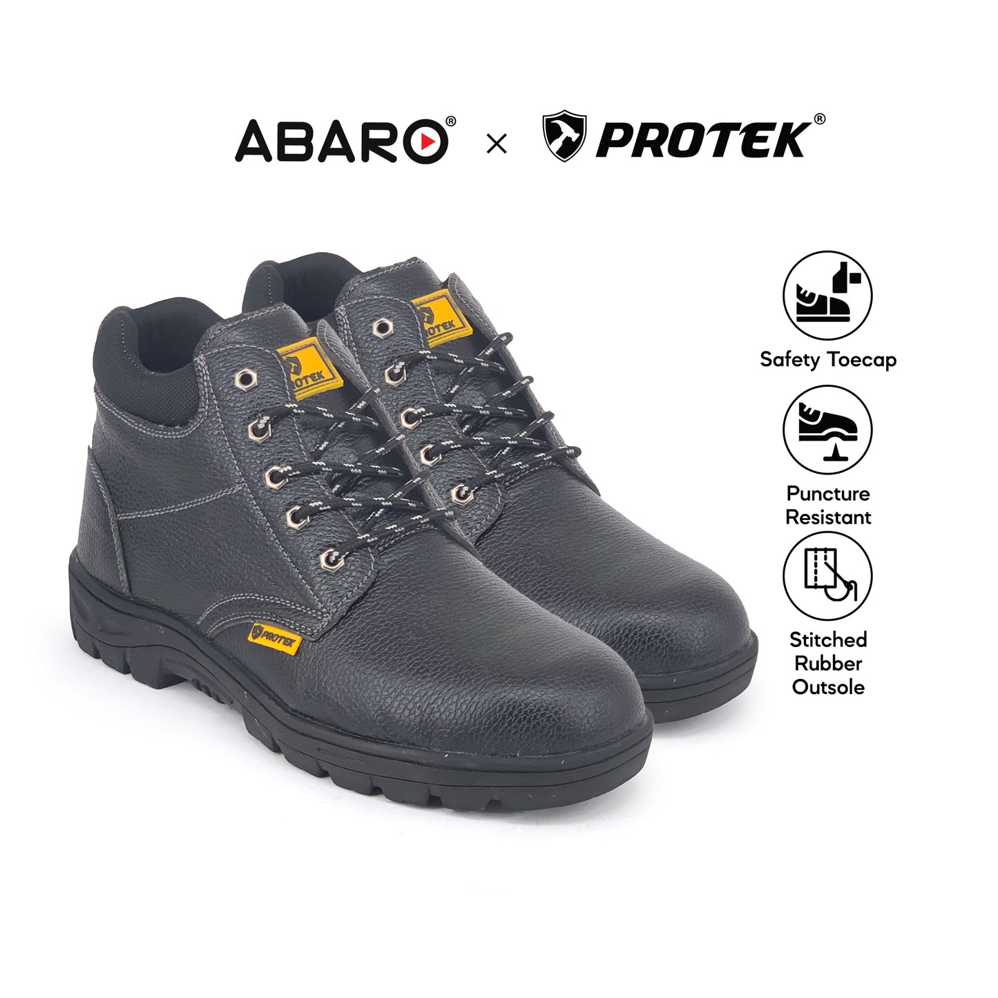 PROTEK Safety Toecap/Puncture Resistant SFA755B2-EA Safety Boots/Mid Cut/Kasut Keselamatan/Kasut Safety