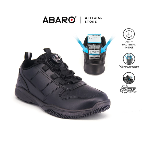 ABARO T2382N TwistTech + NameTech School Shoes/Kasut Unisex/Kasut Tulis Nama