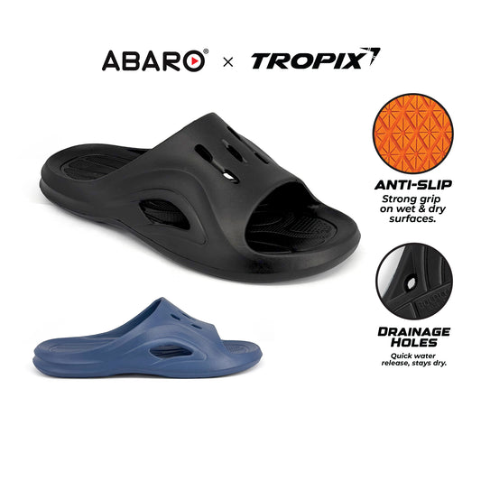 ABARO Tropix Anti-Slip ESA785Q1 Super Light Comfy Soft EVA Unisex Slipper/Sandal Lelaki
