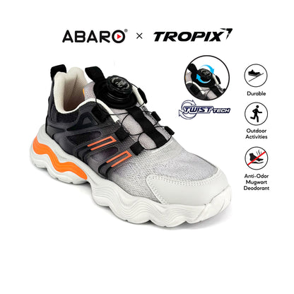 ABARO TwistTech Kids Sport Shoes SPA595AC2T Tropix Kids Sneaker with Mugwort /Running Shoes/Kasut Sukan