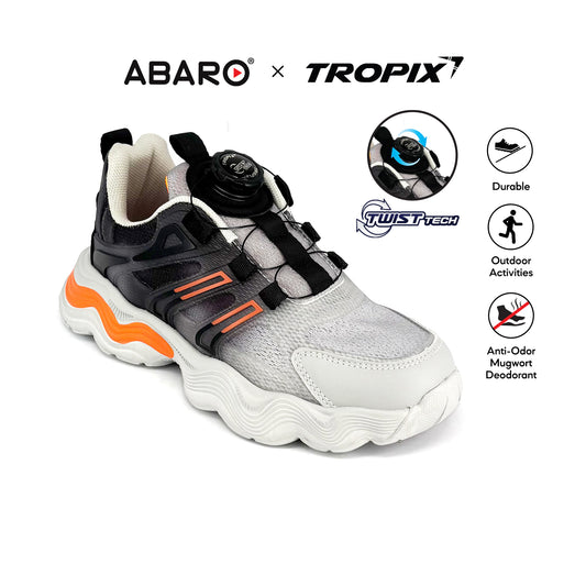 ABARO TwistTech Kids Sport Shoes SPA595AC2T Tropix Kids Sneaker with Mugwort /Running Shoes/Kasut Sukan
