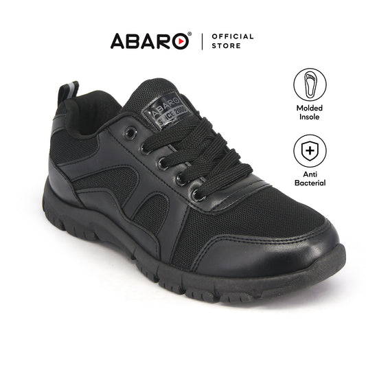 ABARO School Shoes 2355 Sneakers Men Breathable Mesh/ Secondary school/ School Shoes/ Kasut Sekolah Hitam/Kasut Lelaki