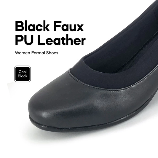 ABARO Slip Resistant/Comfy FMA627N2 VION Faux Leather Women Formal Shoes/Kasut Formal Perempuan/Kasut Kulit Sekolah