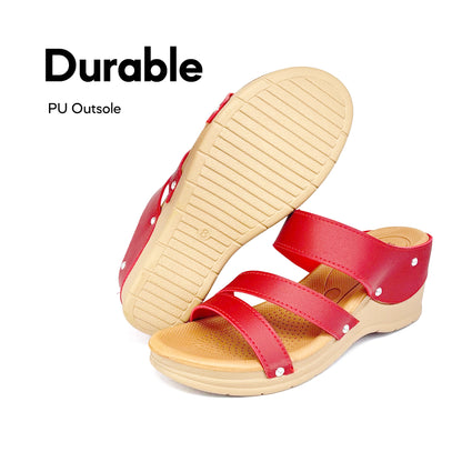 ABARO TROPIX WDL644B3 Women Wedges Comfort PU Leather Women Wedges/Kasut Perempuan/Sandal Perempuan/Kasut Wanita