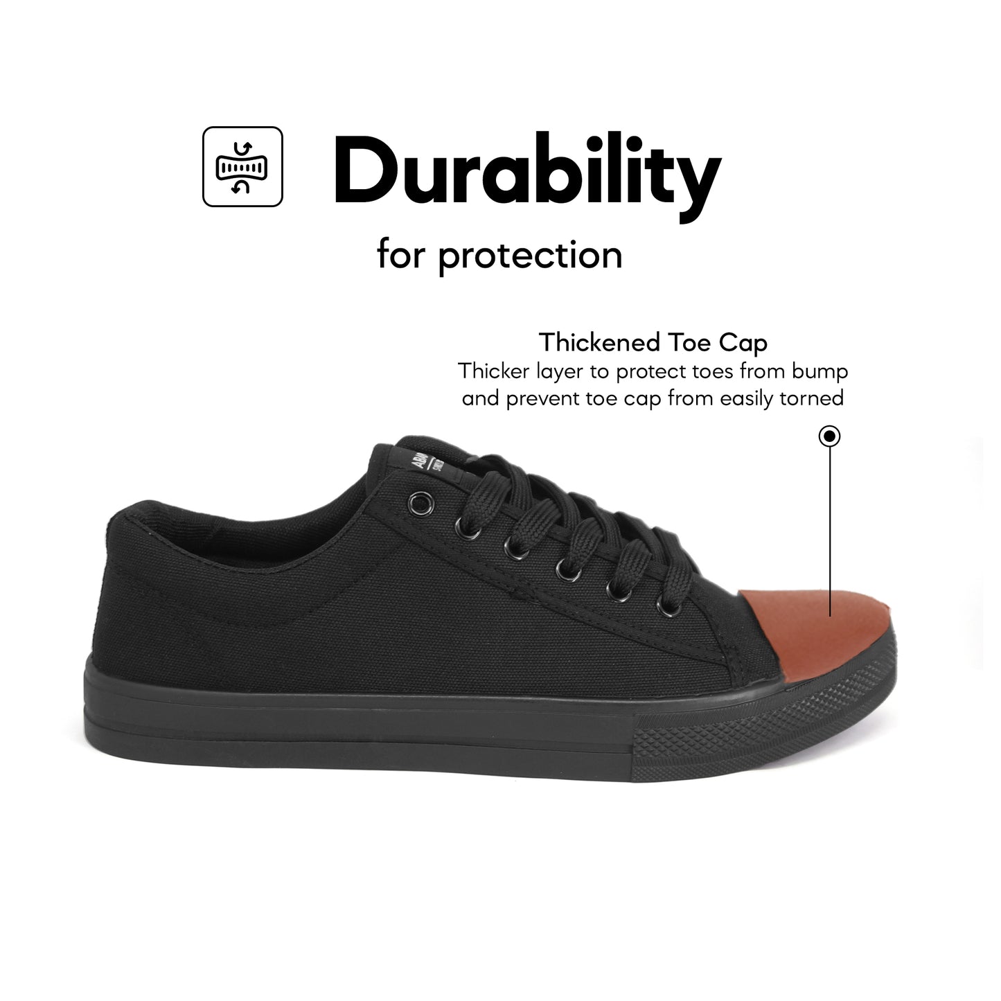 ABARO 7811 x CANGGIH 7811AC Men Unisex/Canvas Shoes/Kasut Sekolah/School Shoes Black/Kasut Sekolah Hitam