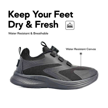 ABARO TW2851N TwistTech + DryTech + NameTech School Shoes/Kasut Unisex/Kasut Tulis Nama/Kasut Sekolah Kalis Air