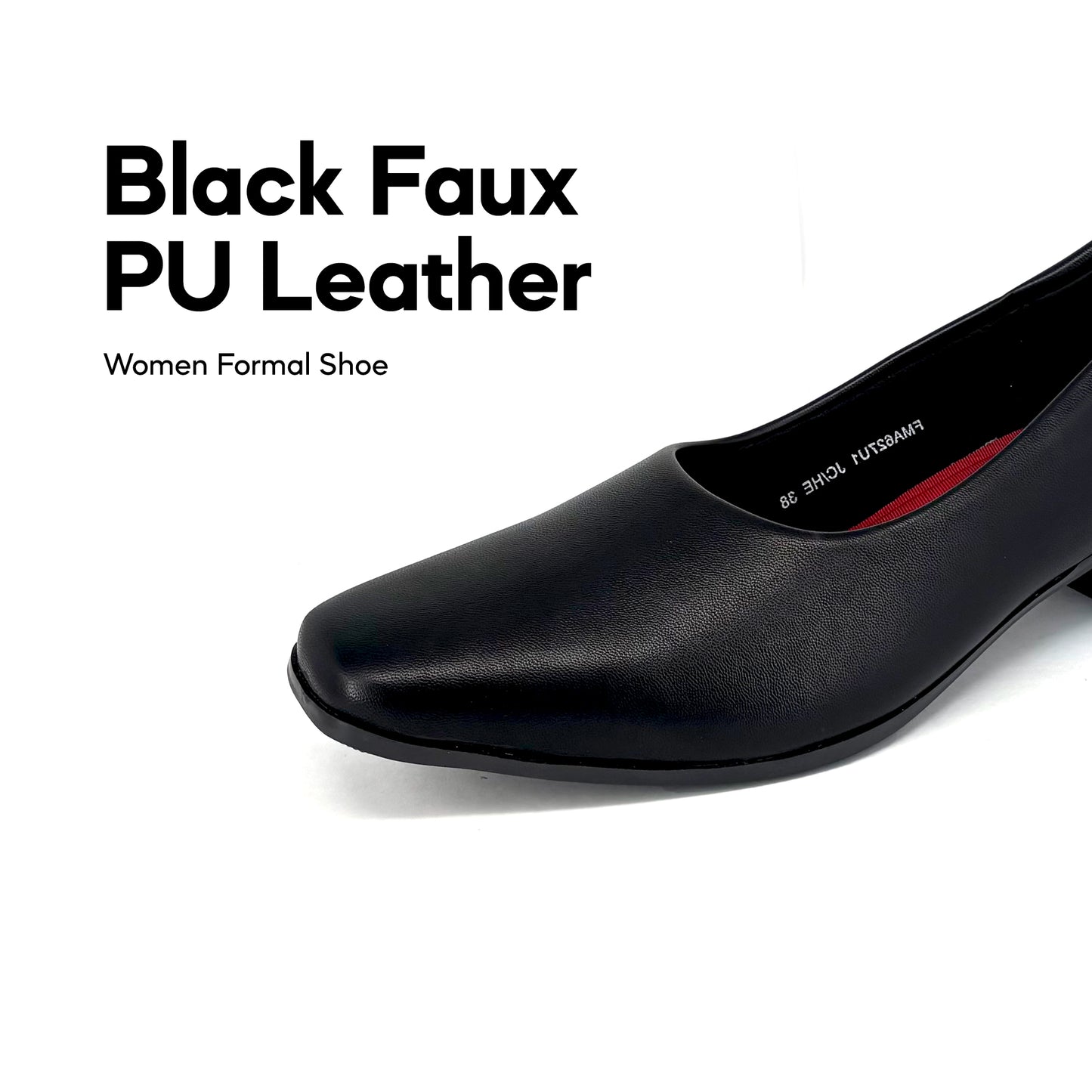 ABARO Lady Women Formal Shoes FMA627U1 Faux Leather Women Formal Shoes/Kasut Formal Perempuan