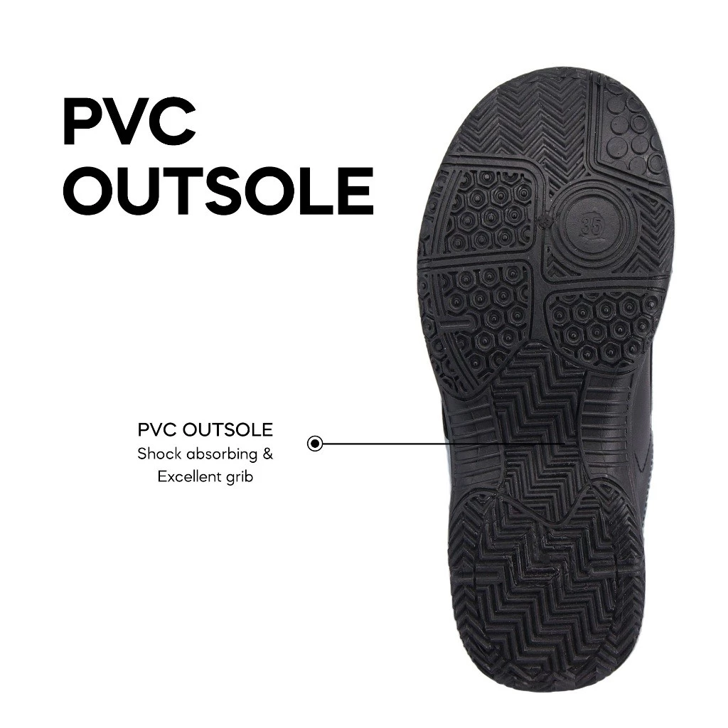 ABARO 992323 School Shoes /Anti-Bacterial/Kasut Sekolah Hitam