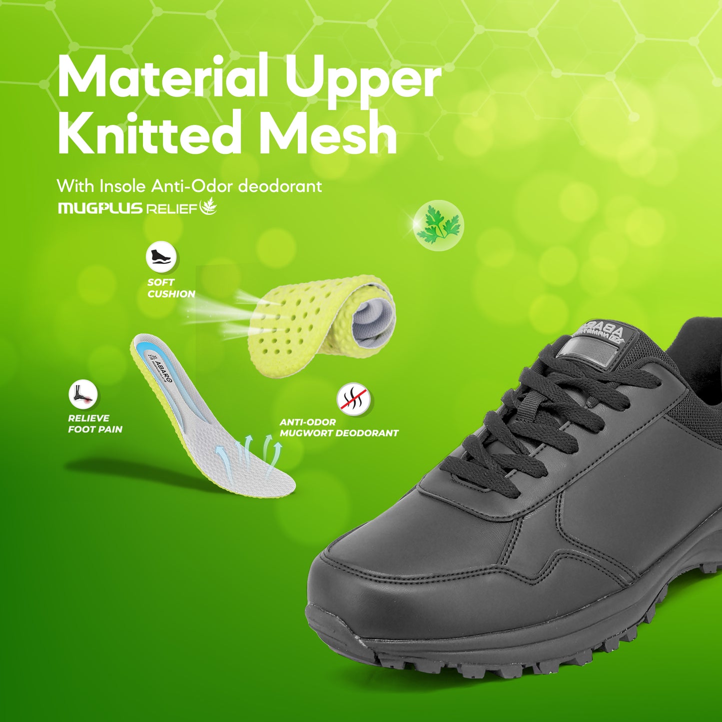 [ONLINE EXCLUSIVE] 2825N ABARO NameTech Ultralight Unisex School Shoes Mugplus Relief
