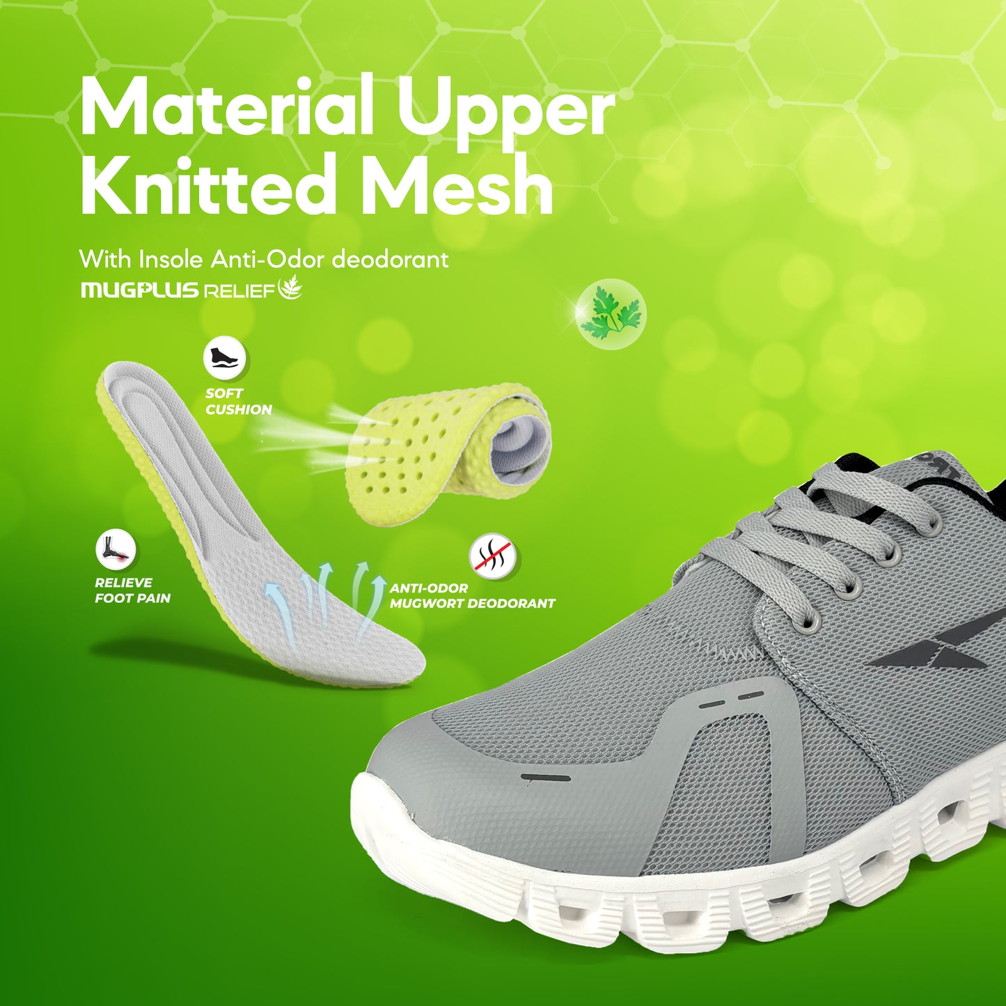 ABARO SPA791AE1 TROPIX Men Sneakers with Mugwort Insole Super Light Running Shoes/Kasut Sukan/Sport