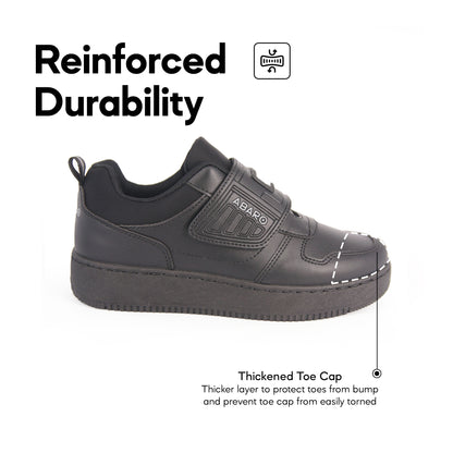 ABARO 2671N Black Secondary School Shoes — view 2