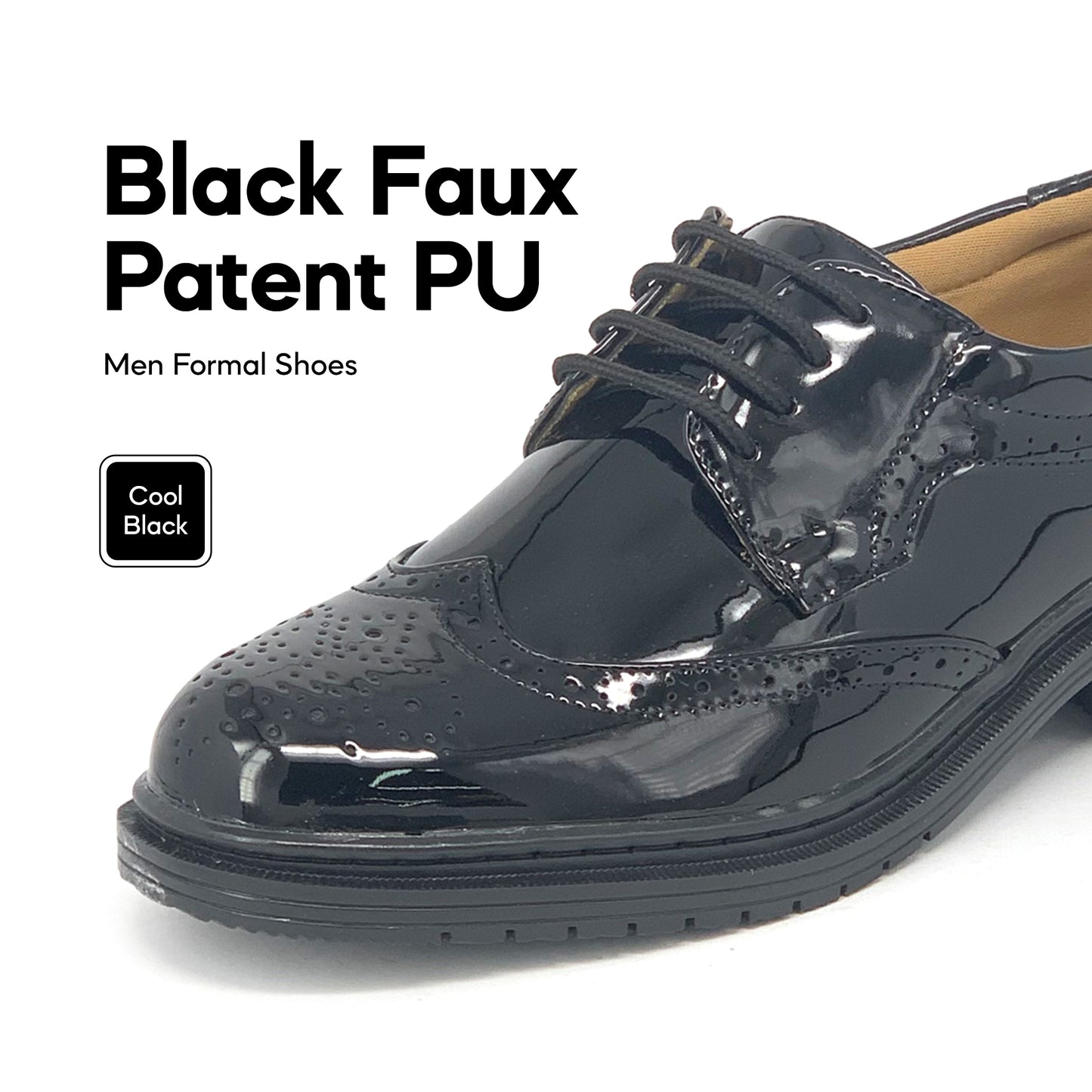 ABARO Men Faux Leather PGA731L5/PGA731H5/Clear-FGA731H15 Formal Shoes/Kasut Office/Pegawai Kerajaan/Kasut Pegawai Polis