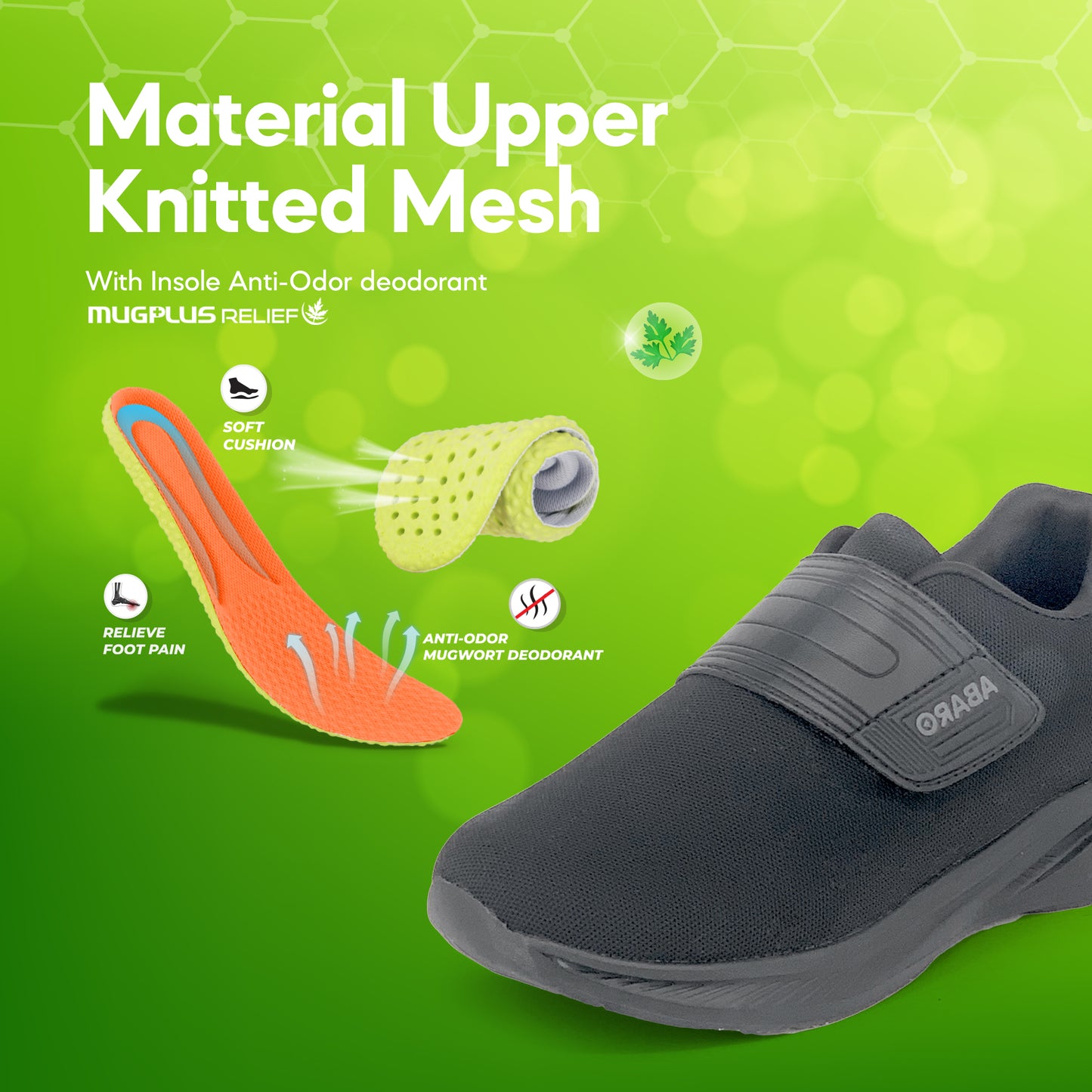 ABARO W2881N DryTech + NameTech School Shoes/Kasut Sekolah Kalis Air/Kasut Unisex/Kasut Tulis Nama