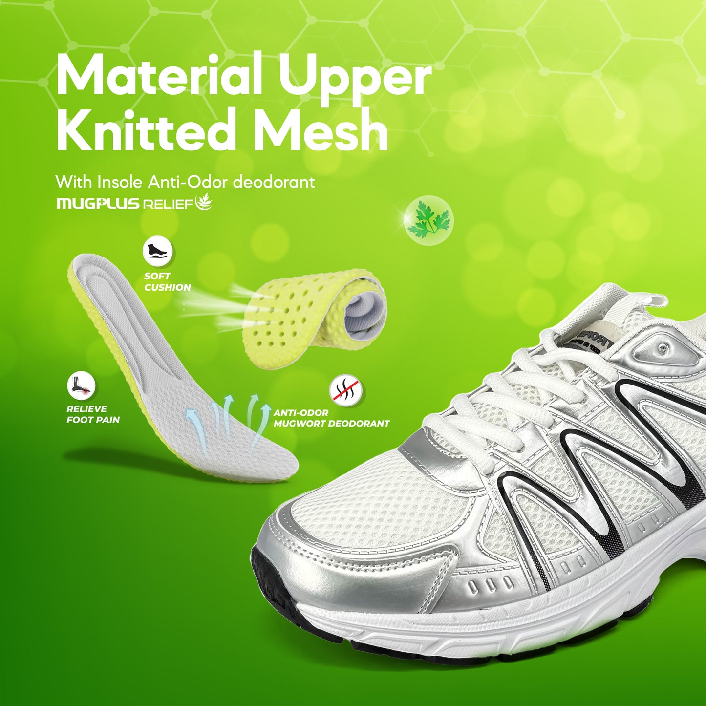 ABARO SPA673AB1 TROPIX Woman Sneakers with Mugwort Insole Super Light Running Shoes/Kasut Sukan/Sport