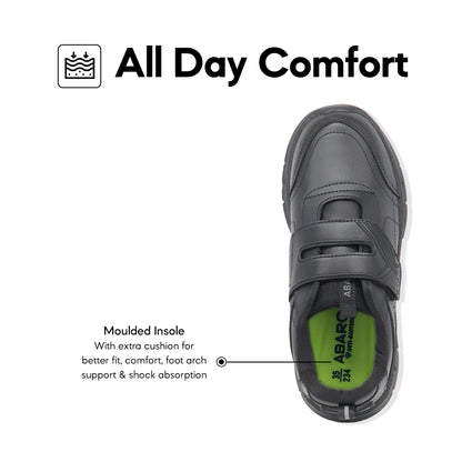 ABARO 2808N Ultra Light Sneaker/School Shoes Black/Name Your Shoes/Super Comfy/Kasut Sekolah Hitam