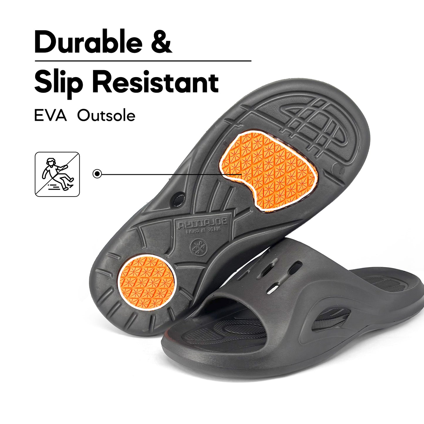 ABARO Tropix Anti-Slip ESA785Q1 Super Light Comfy Soft EVA Unisex Slipper/Sandal Lelaki