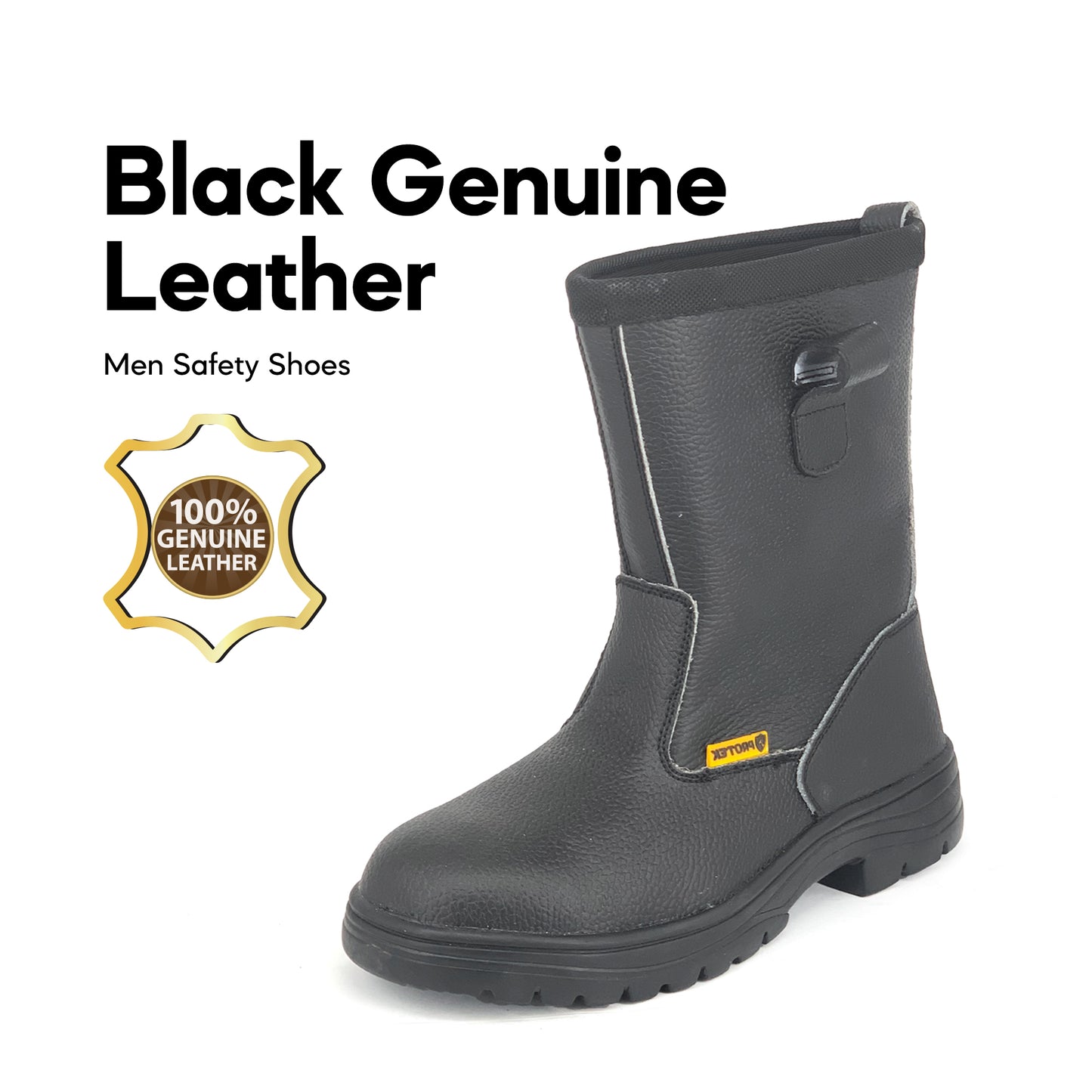 PROTEK 100% Genuine Leather Safety Boots SFA755J6 Steel Toecap & Midsole/Safety Shoes/Kasut Keselamatan