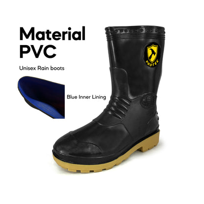 PROTEK Unisex PT99 Mid-Calf Rain Boots Fabric Inner Waterproof & Anti-Slip Garden Boots/Kasut Hujan/Kasut Kebun/??/??