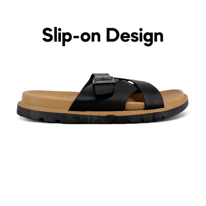 [ONLINE EXCLUSIVE] ABARO Comfy & Stylish 99PSA664K3 TROPIX Durable and Lightweight PVC /Women Slipper/Sandal Perempuan