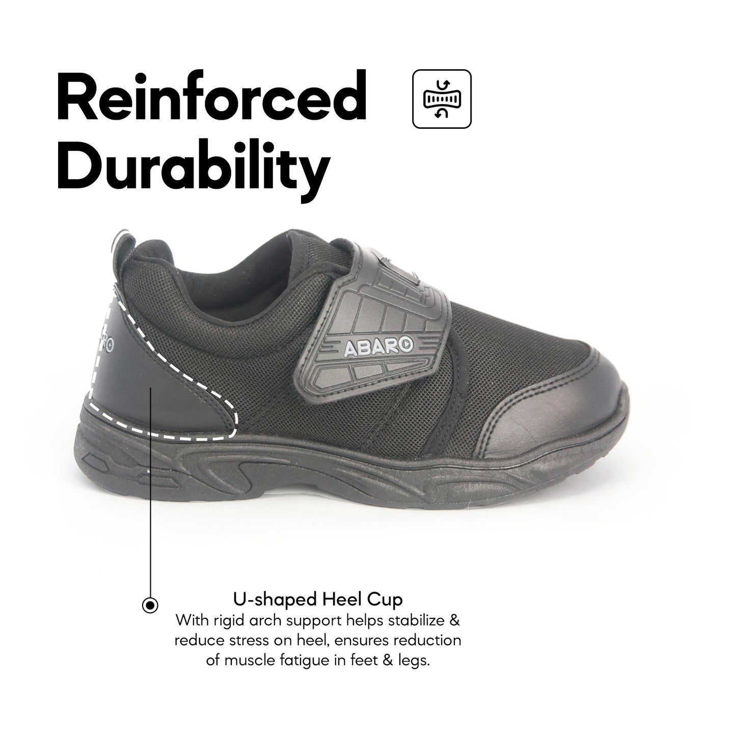 ABARO 2362N NameTech School Shoes/Kasut Unisex/Kasut Tulis Nama