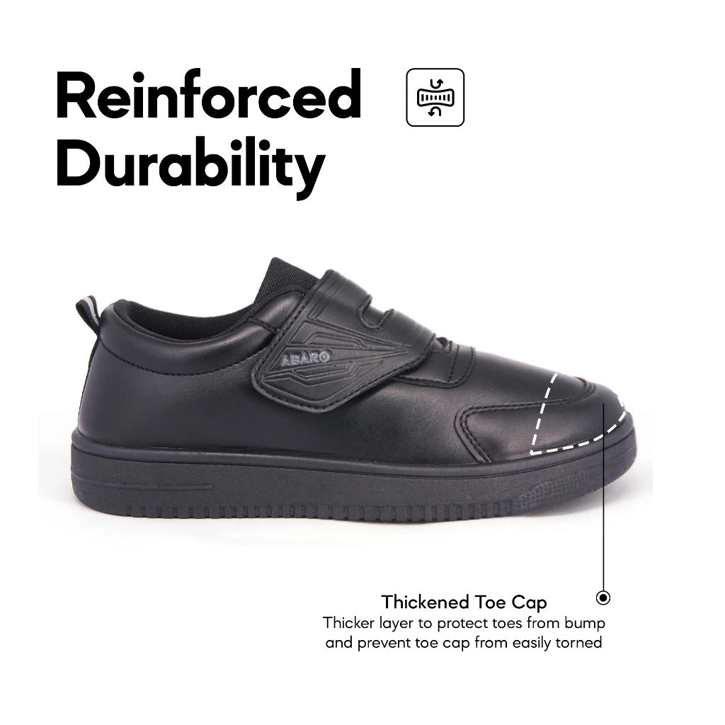 ABARO 2663 Anti Bacterial Super Comfy/School Shoes/Kasut Sekolah Hitam