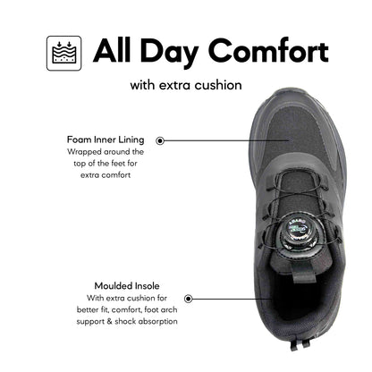 ABARO TW2851N TwistTech + DryTech + NameTech School Shoes/Kasut Unisex/Kasut Tulis Nama/Kasut Sekolah Kalis Air