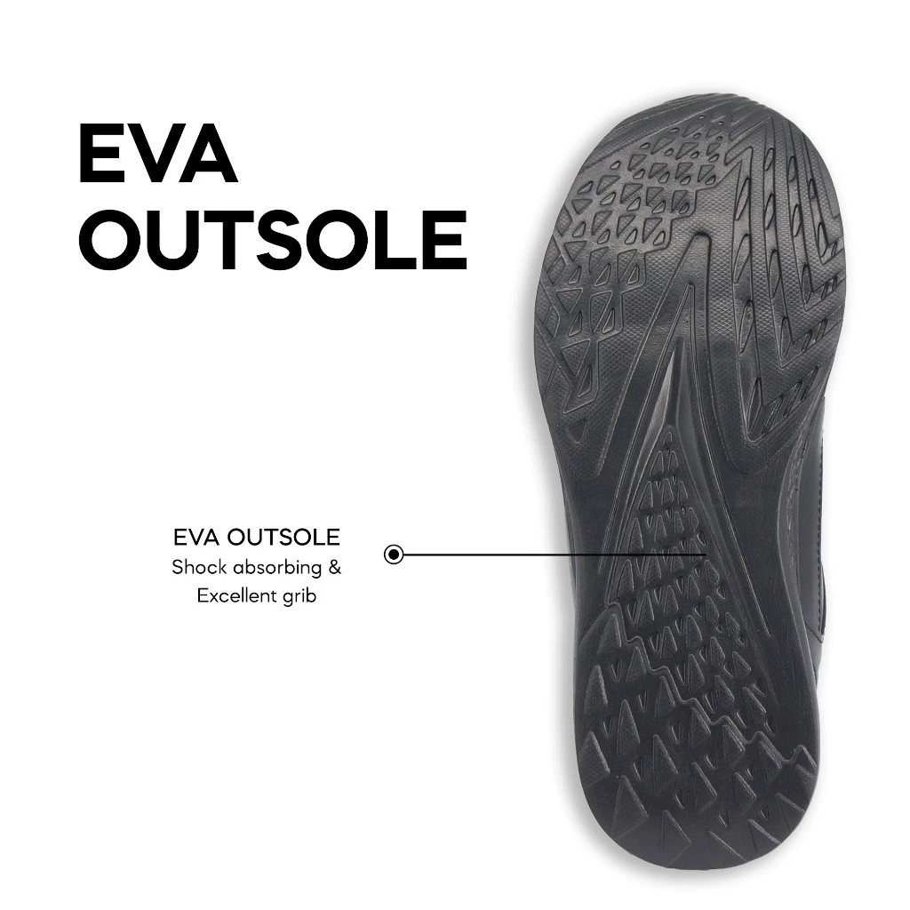 ABARO 992808 Ultralight Unisex School Shoes/Anti-Bacterial/Kasut Sekolah Hitam