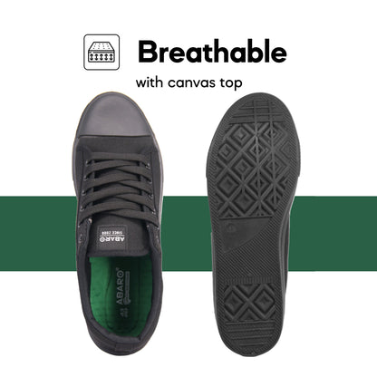 ABARO 7811 x CANGGIH 7811AC Men Unisex/Canvas Shoes/Kasut Sekolah/School Shoes Black/Kasut Sekolah Hitam