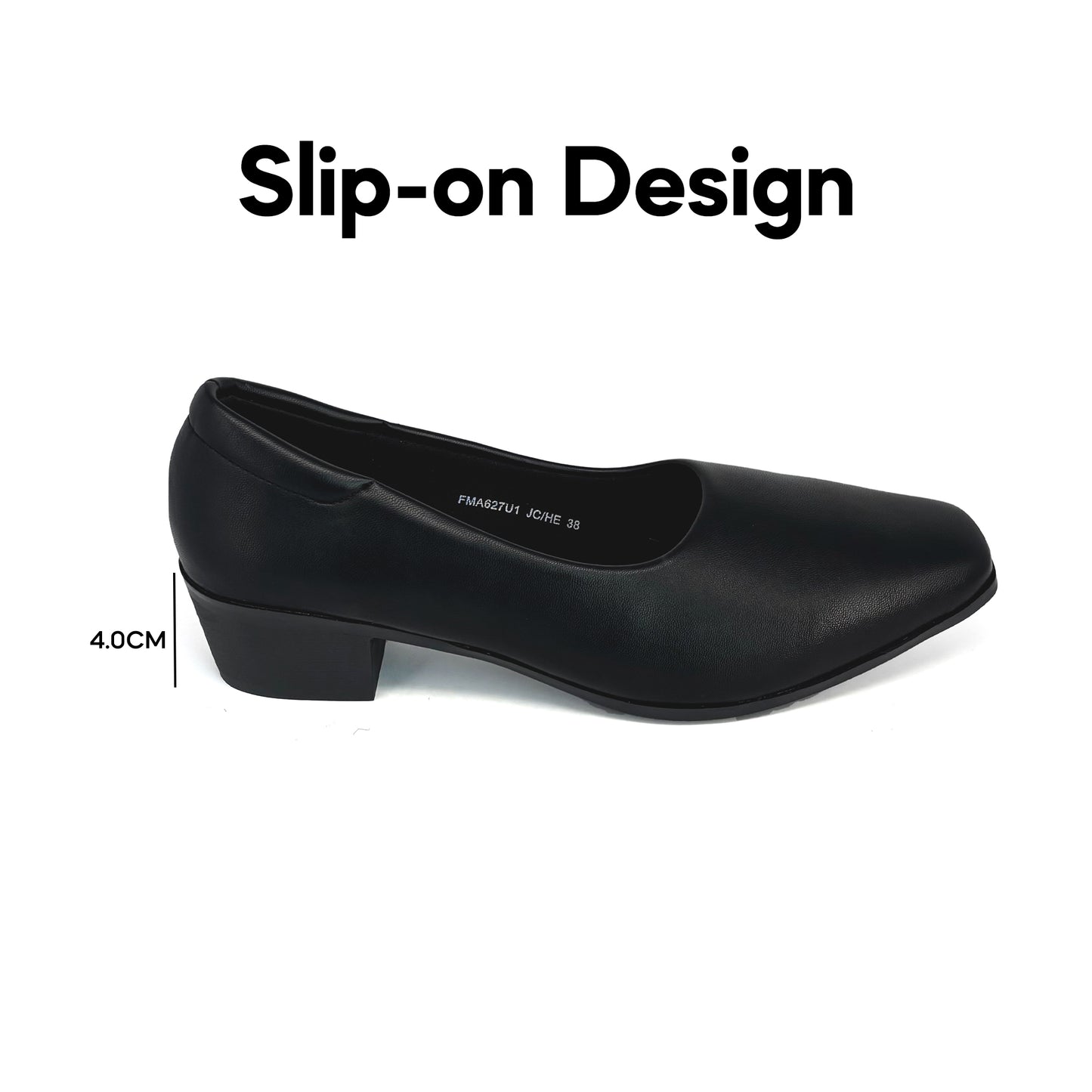 ABARO Lady Women Formal Shoes FMA627U1 Faux Leather Women Formal Shoes/Kasut Formal Perempuan