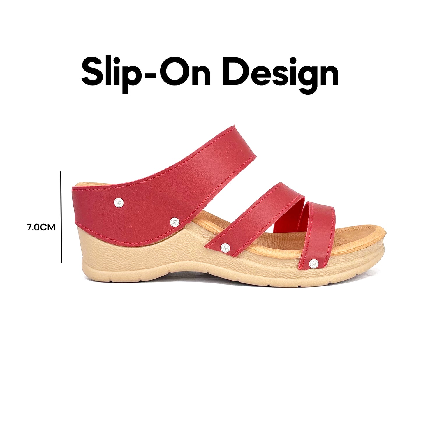ABARO TROPIX WDL644B3 Women Wedges Comfort PU Leather Women Wedges/Kasut Perempuan/Sandal Perempuan/Kasut Wanita