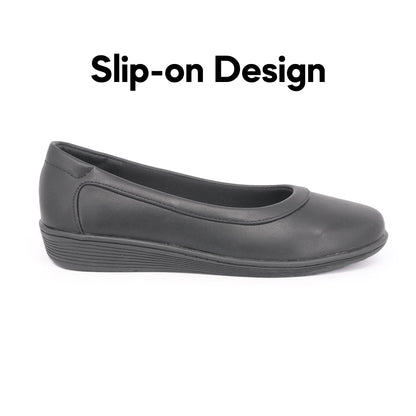 ABARO Lady Comfy FMA627S1 Faux Leather Women Formal Shoes/Kasut Formal Perempuan/Kasut Kulit Sekolah