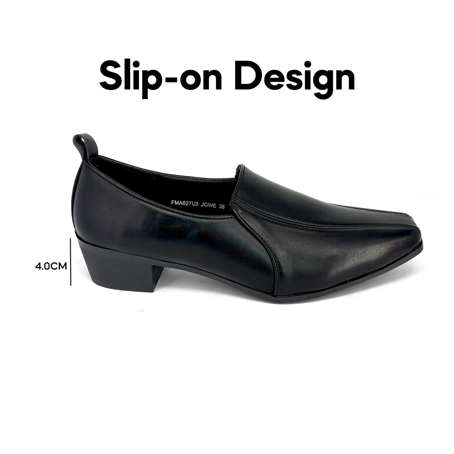 ABARO Lady Women Formal Shoes FMA627U3 Faux Leather Women Formal Shoes/Kasut Formal Perempuan