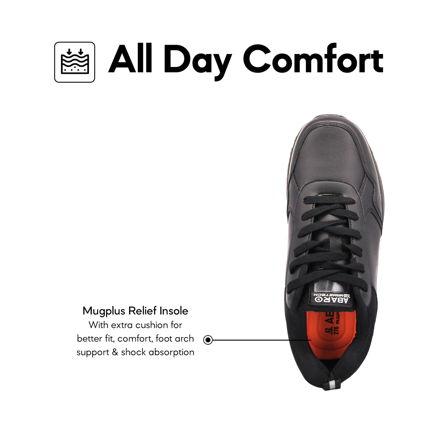 [ONLINE EXCLUSIVE] 2825N ABARO NameTech Ultralight Unisex School Shoes Mugplus Relief